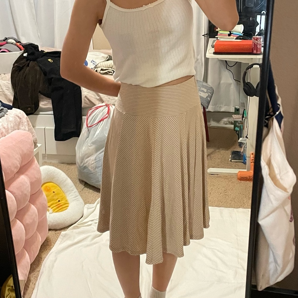 Talbots striped midi Skirt